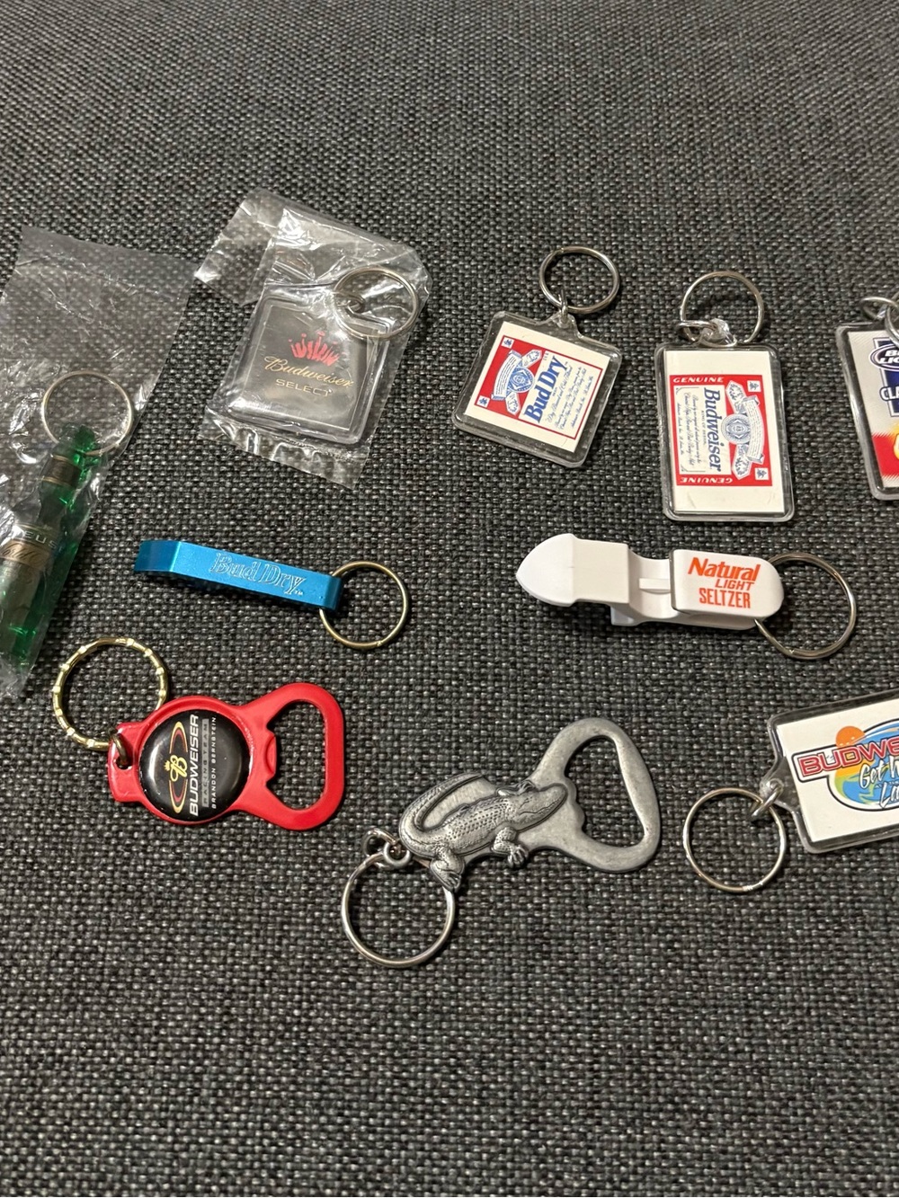 10 Anheuser Busch key chains